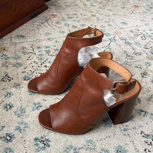 Coach Heels, Brown Leather, Size 9.5